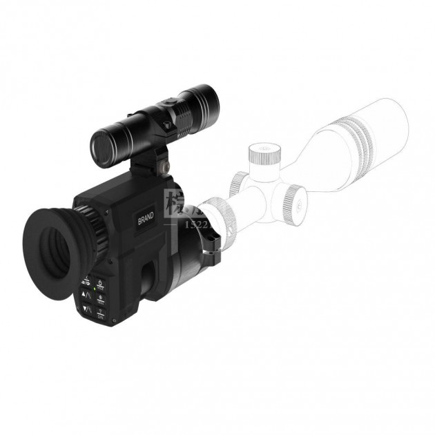 昼夜两用数码夜视瞄准镜NV3000红外数码望远镜夜视套瞄白光瞄瞄准镜自带激光灯瞄准产品图3